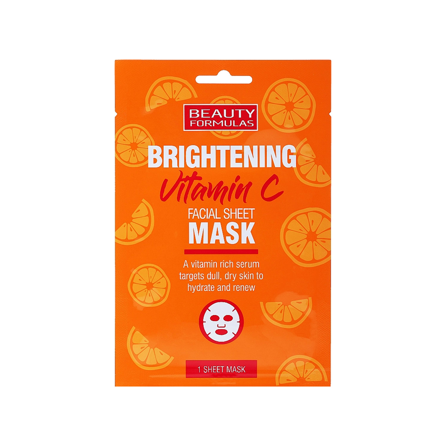 MASCARILLA FACIAL VITAMINA C BRIGHTENING MASK BEAUTY FORMULAS Gloss