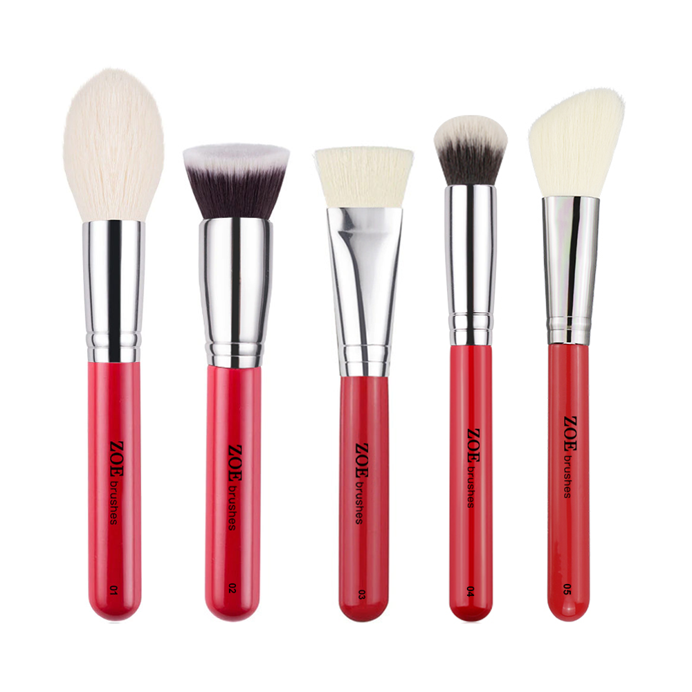 SET BROCHAS X5 ROSTRO ZOE BRUSHES Gloss Beauty Shop su tienda